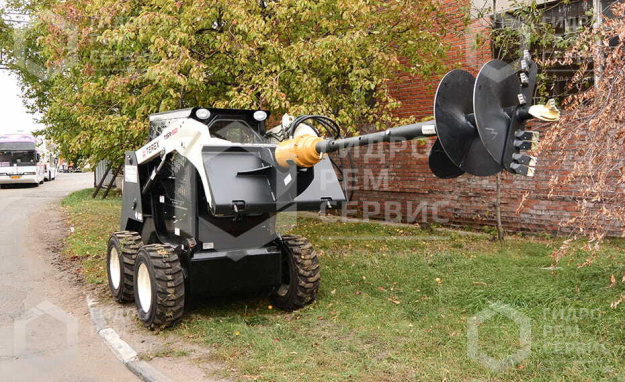 Гидробур Delta RD5 на мини-погрузчик