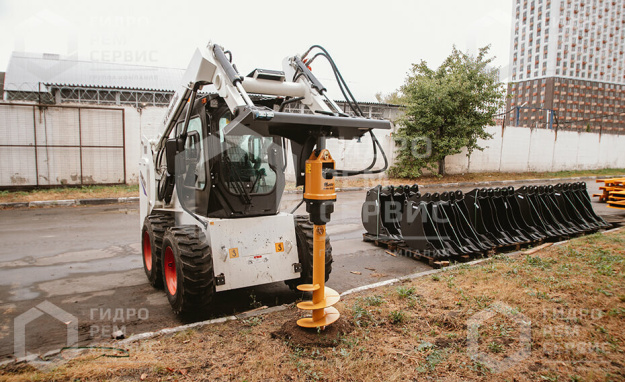 Гидробур Delta RD5 на мини-погрузчик